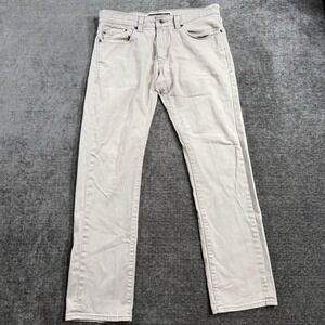 Levi's 511 Skinny Fit Men's Size 34x30‎ Tan Khaki Jeans Pants Original Cotton